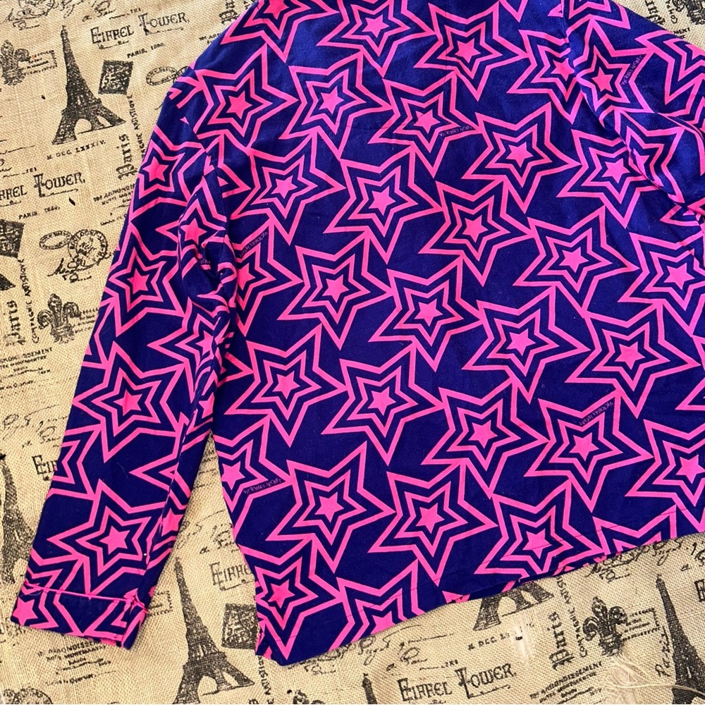 Victoria Secret Navy Blue/Pink Stars Print Pj Top Size L
Excellent Condition - Picture 13 of 15